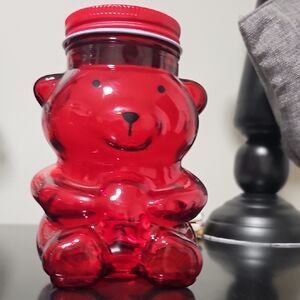 Red Bear-Shaped Jar